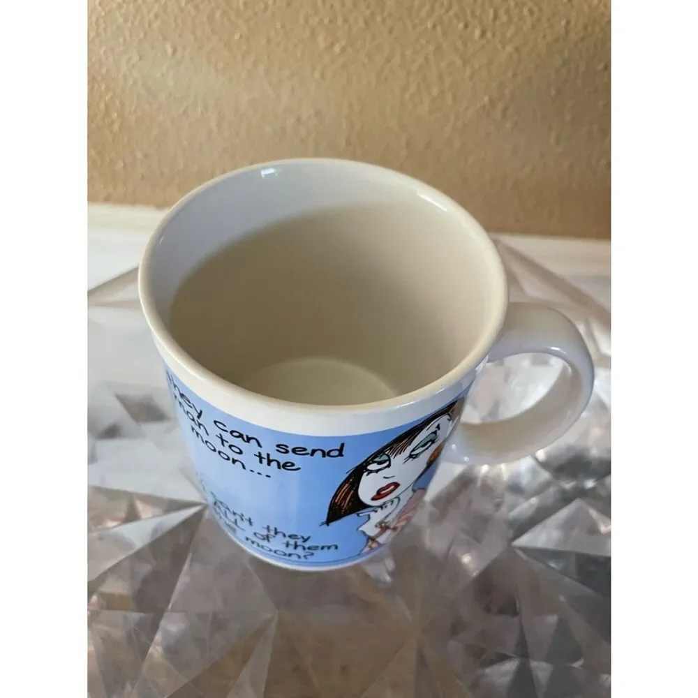 Shoebox Vintage Men Belong On The Moon Mug!